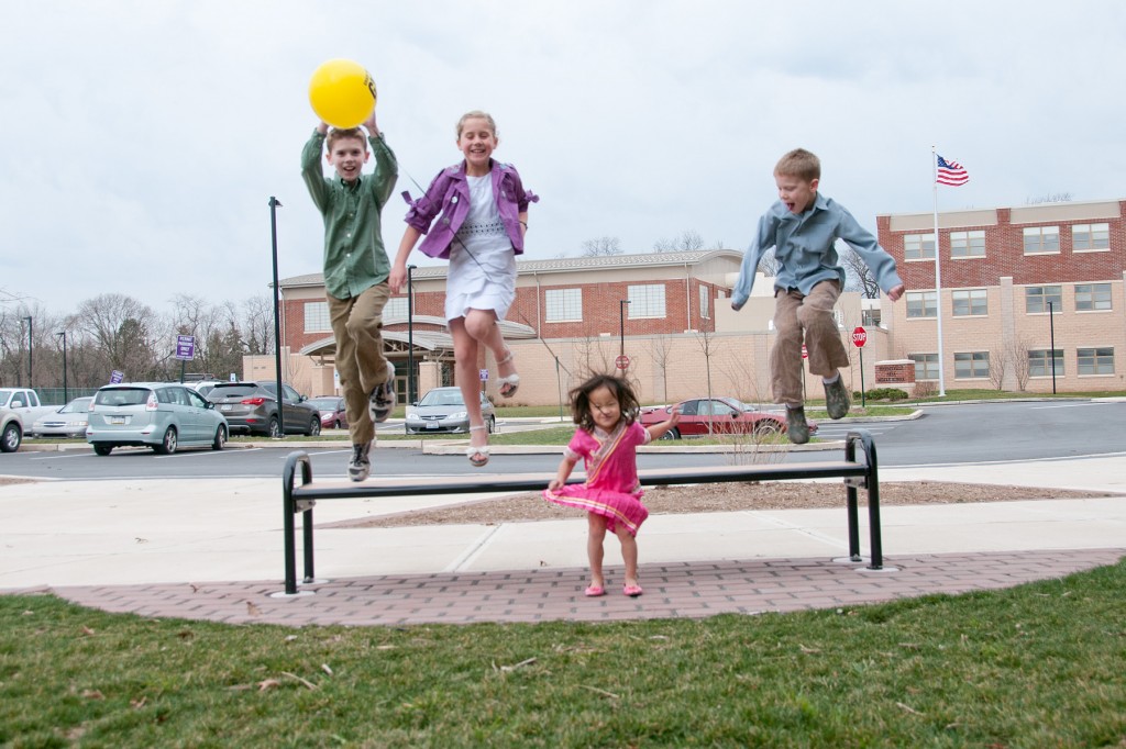 kids jumping