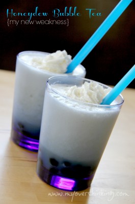 Honeydew bubble tea