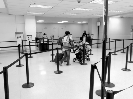 Helen at airport