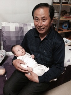 Grace with granddad
