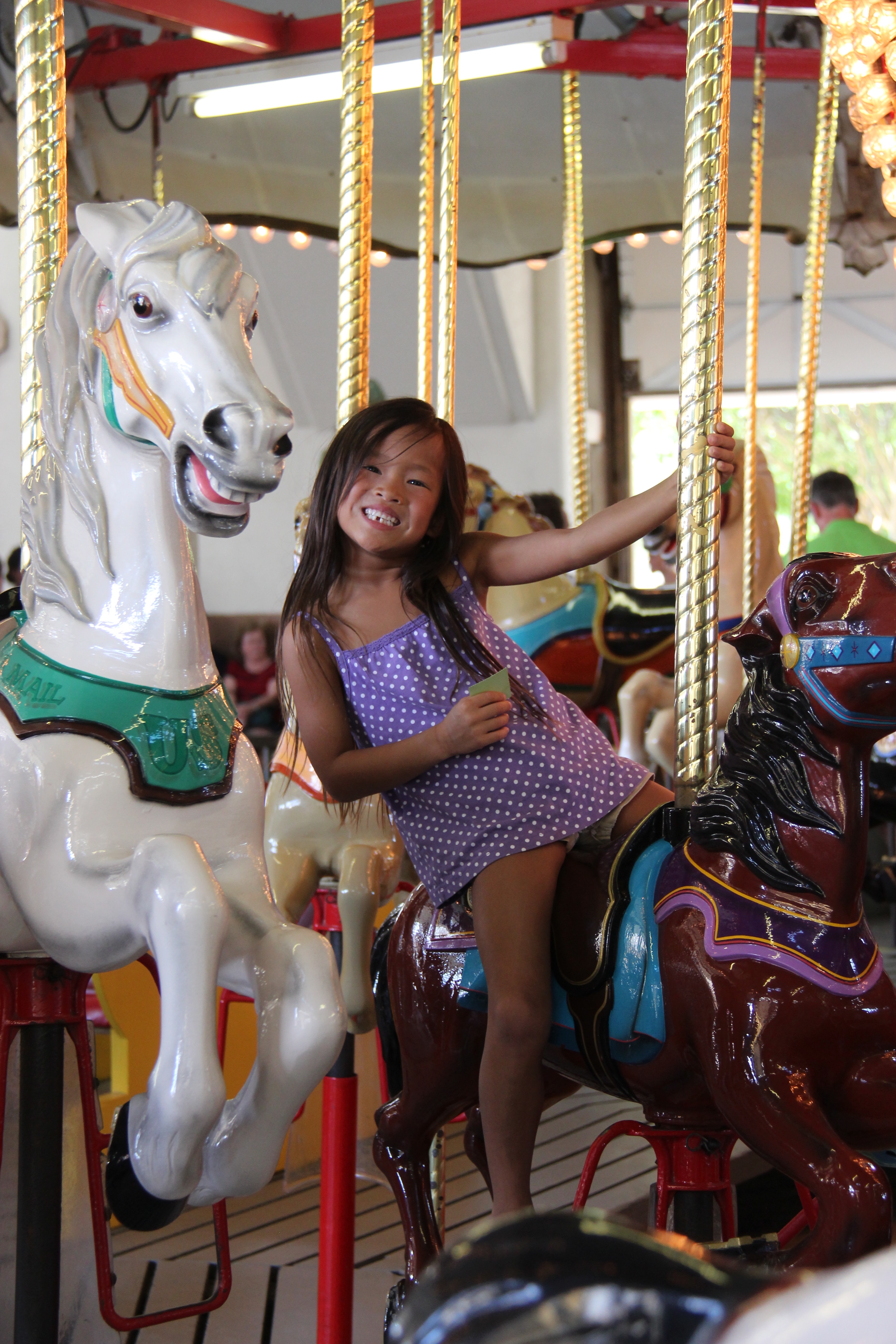 lydia on merry go round - 1