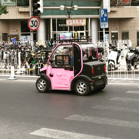 pink car