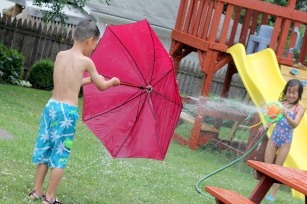 July 7 sprinkler play - 2